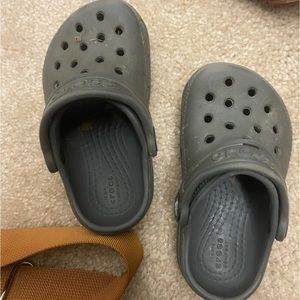 Grey crocs